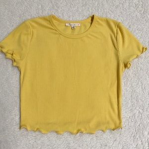 Urban Outfitters Yellow Crop Top